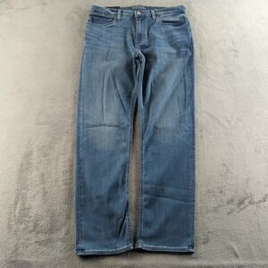 Banana Republic Traveler Jeans Mens 33x32 Blue Straight Fit Stretch Denim NEW